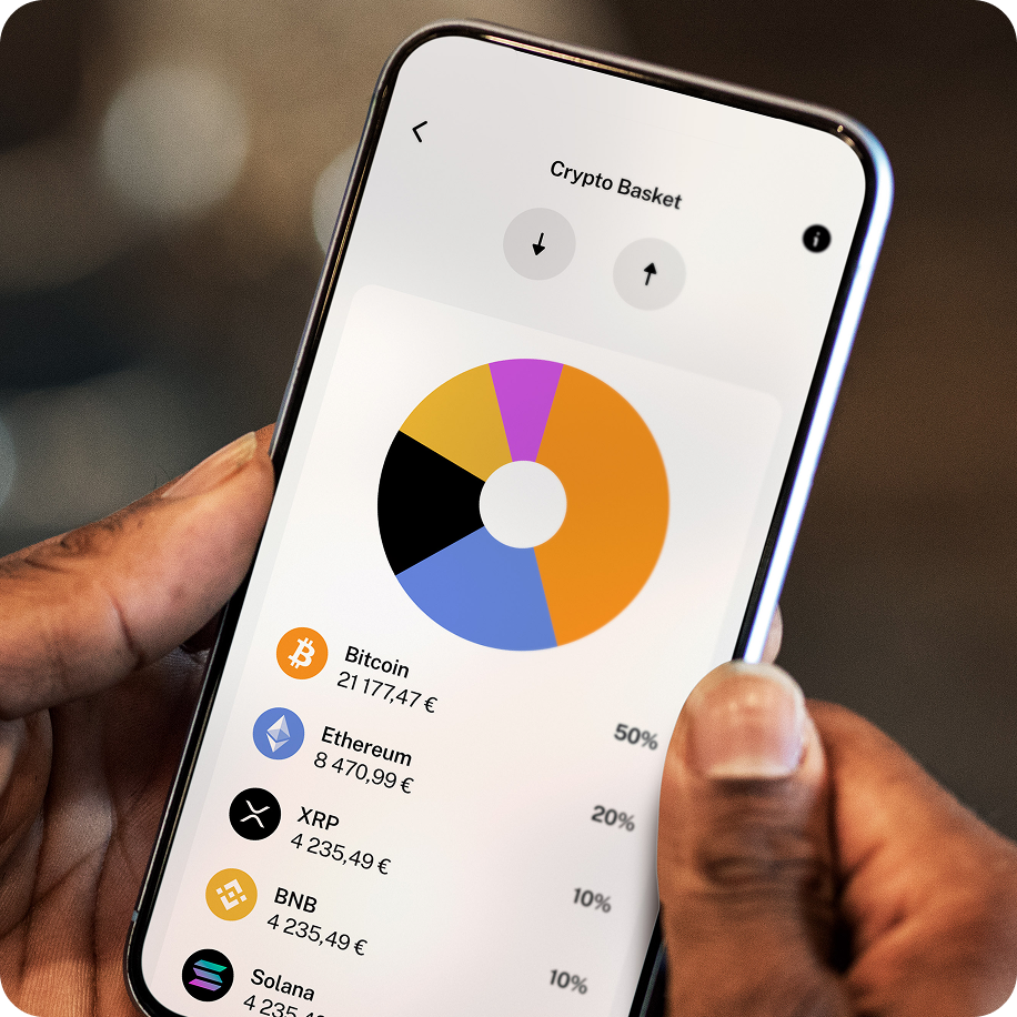 App per la gestione di asset crypto con trading, commissioni basse, protezione del capitale e strategie automatizzate